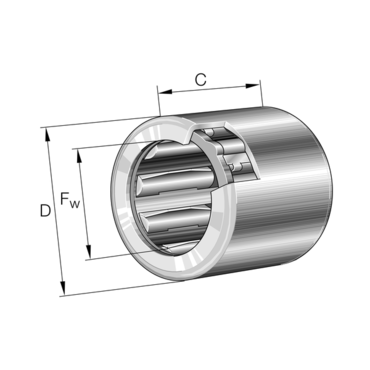 Roller type freewheel non bearing supported Series: HF